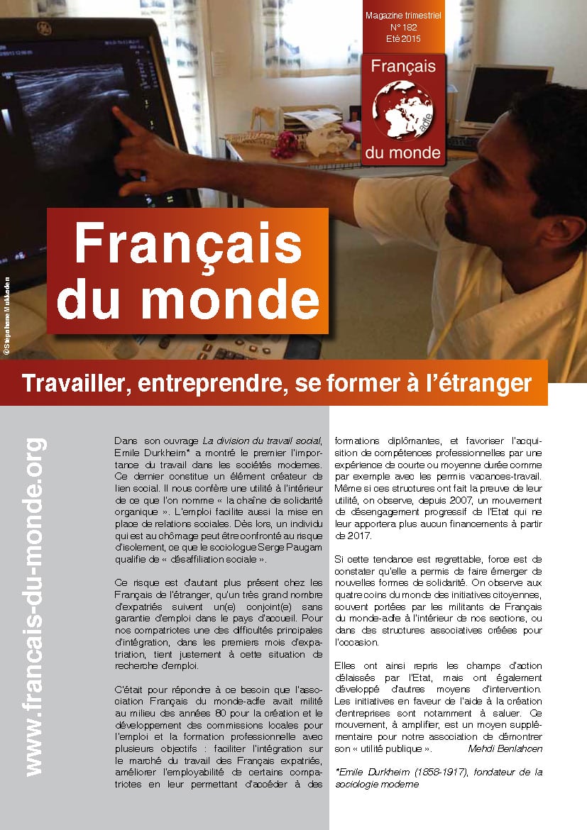 Le magazine de Français du monde - ADFE N°182