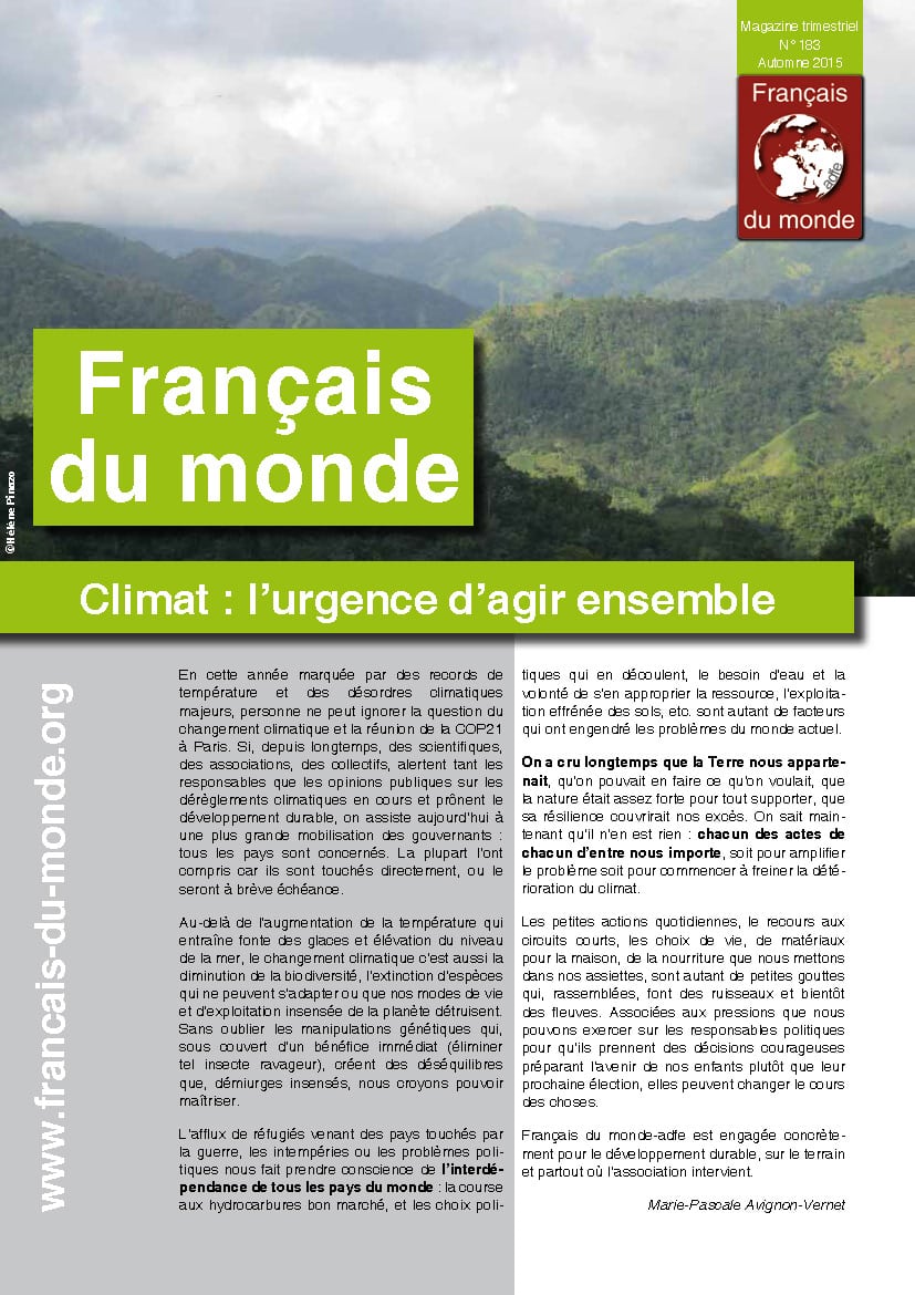 Le magazine de Français du monde - ADFE N°183