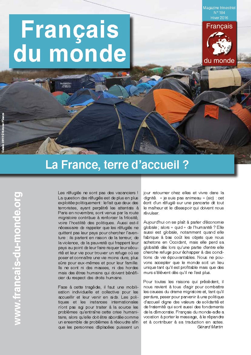 Le magazine de Français du monde - ADFE N°184