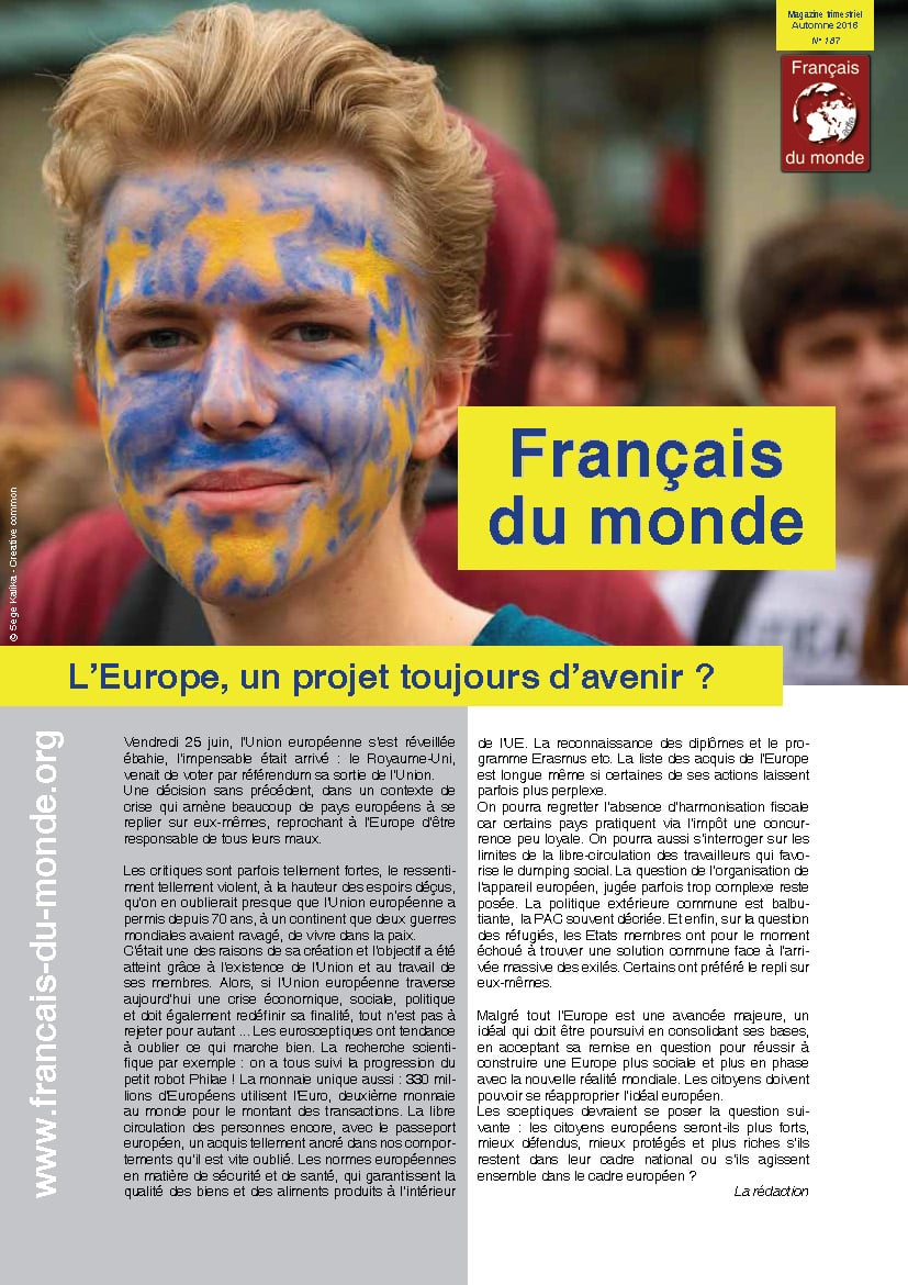 Le magazine de Français du monde - ADFE N°187