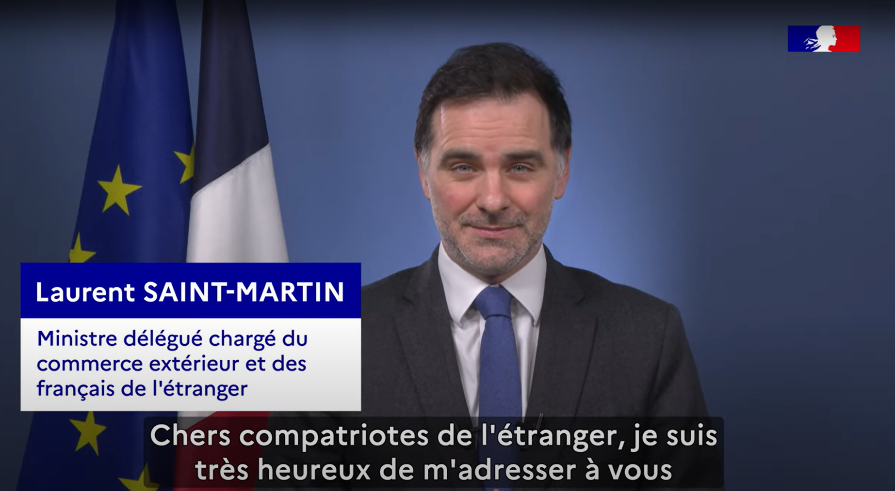 Le ministre délégué chargé du Commerce extérieur et des Français de l’étranger, Laurent Saint-Martin.