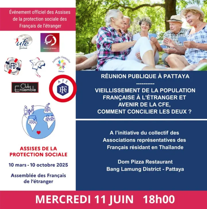Assises de la protection sociale des Français de l'étranger le Mercredi 11 juin à 18h00 Assises de la protection sociale des Français de l'étranger le Mercredi 11 juin à 18h00