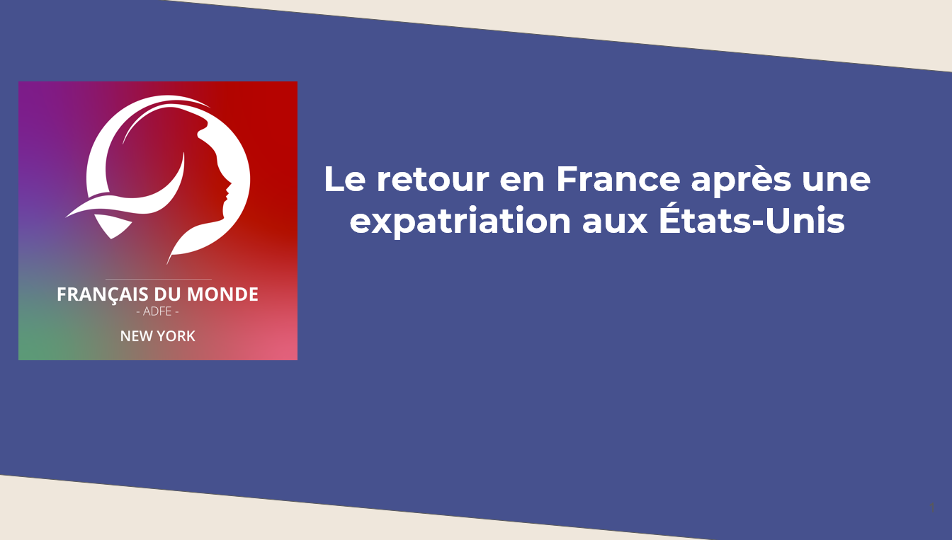 Retour en France : Etats-Unis