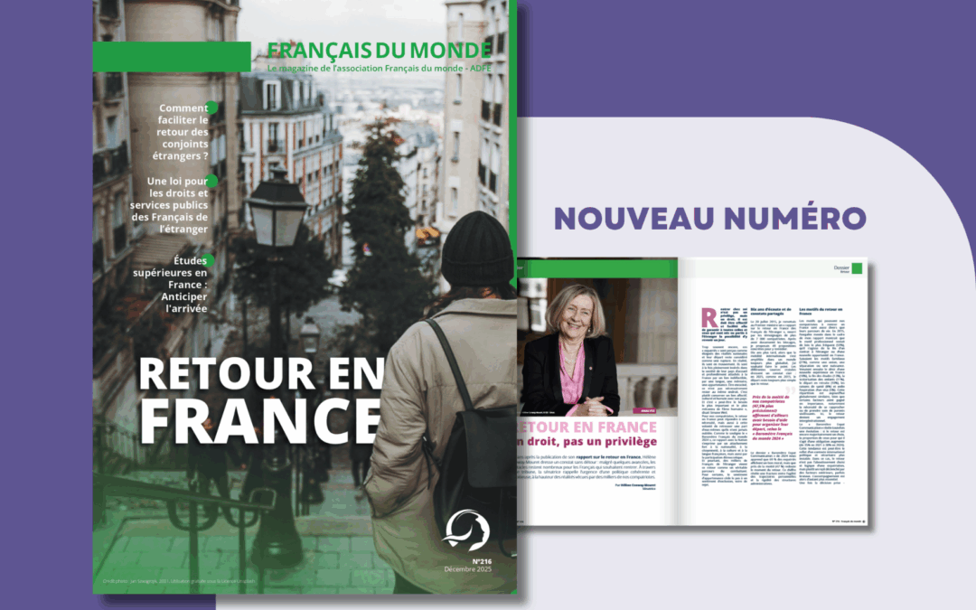 Le nouveau numéro de « Français du Monde » consacré au retour en France vient de paraître