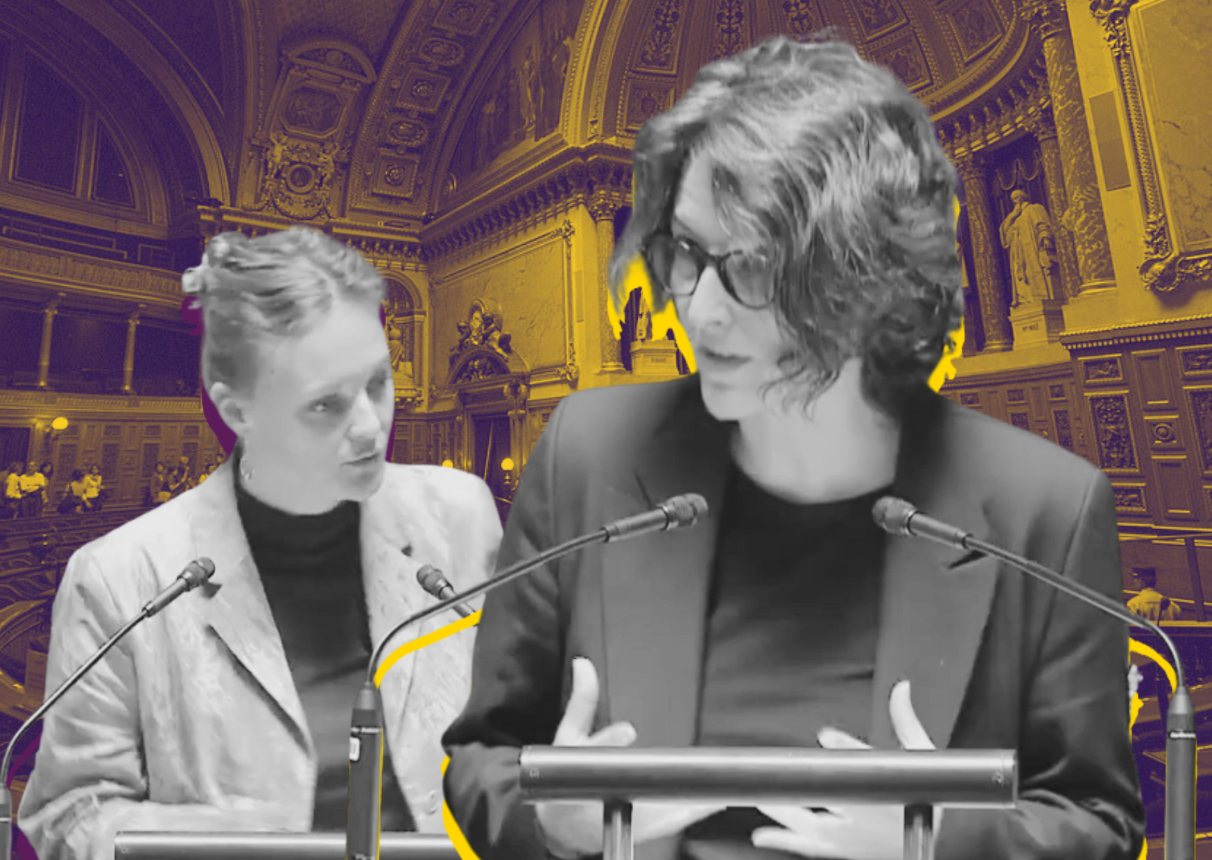 Mathilde Ollivier et Mélanie Vogel